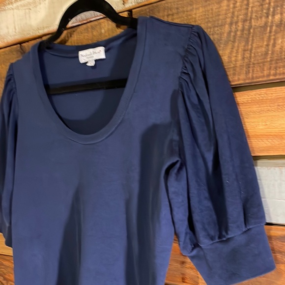 NWOT MICHAEL Stars Rosario Puff Sleeve Knit Top - Picture 3 of 5